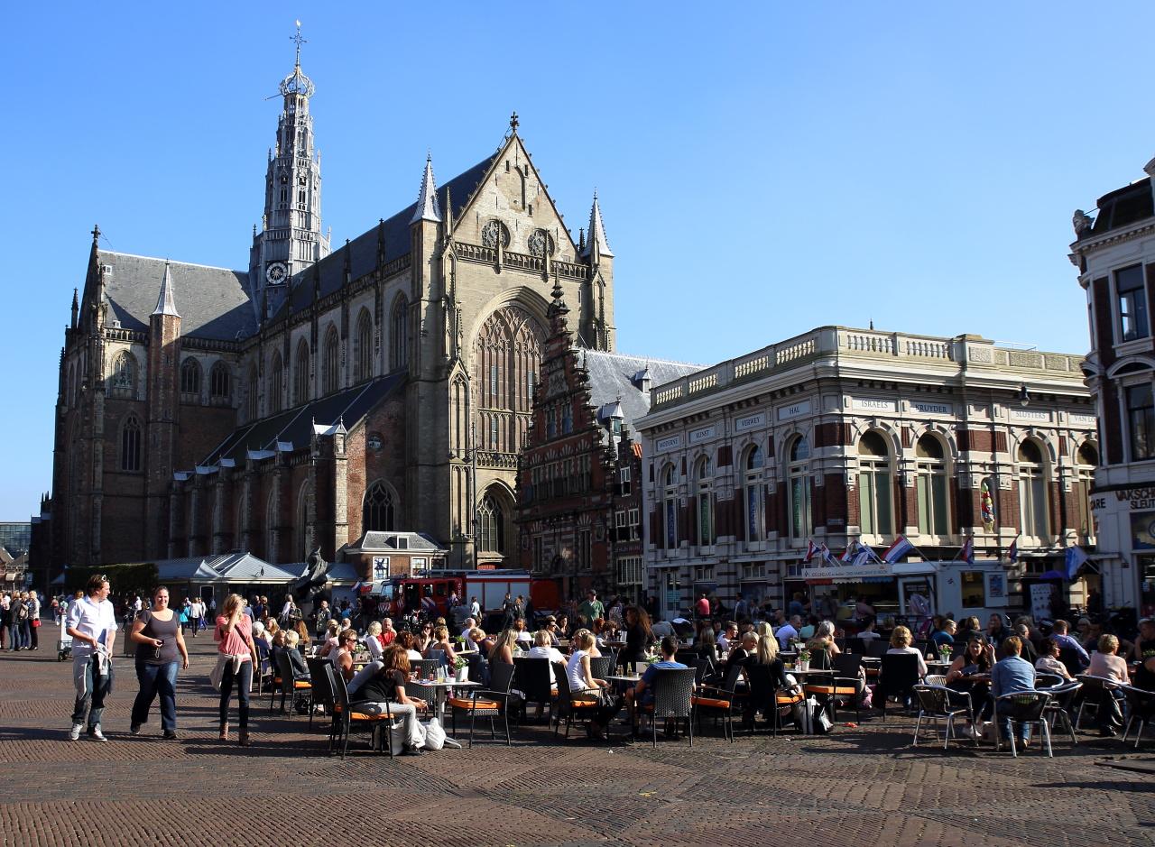 Photo Grote Markt in Haarlem, View, Coffee, Drink, Neighborhood - #1