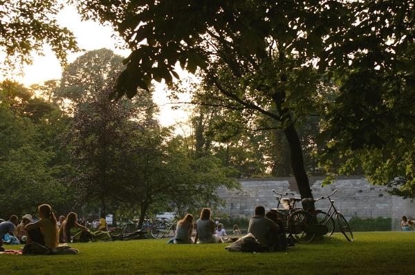 Photo Stadspark in Maastricht, View, Neighborhood, square, park - #1