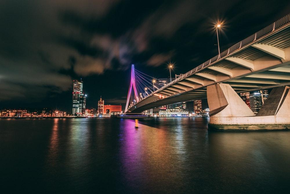 Photo Erasmusbrug in Rotterdam, View, Sightseeing - #1