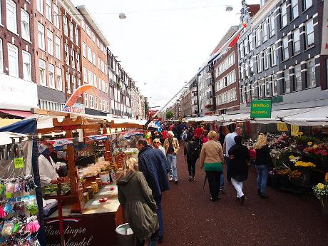 Photo Albert Cuypmarkt in Amsterdam, View, Neighborhood, square, park